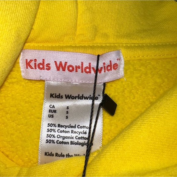 NEW KIDS WORLDWIDE “Love You” Yellow HOODIE Size Small Unisex - Picture 11 of 12